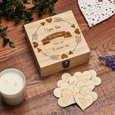 10 Reasons why I Love You Wooden Box and Hearts Gift Personalised